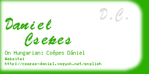 daniel csepes business card